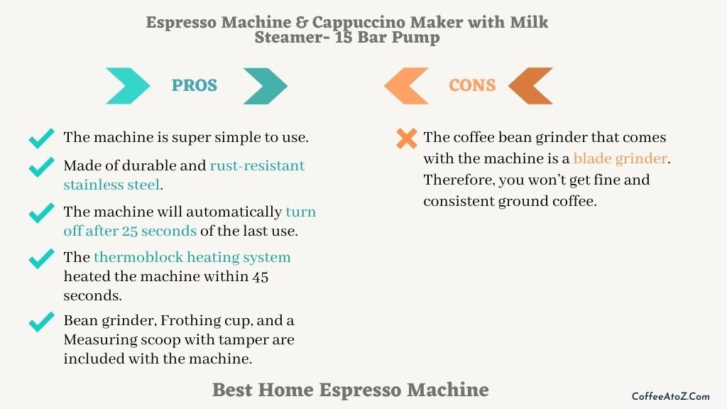 best espresso machine for home